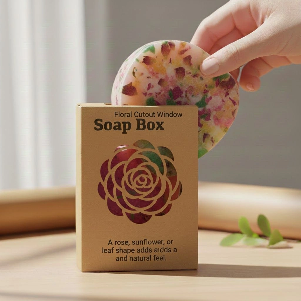 Floral Cutout Window Soap Boxes