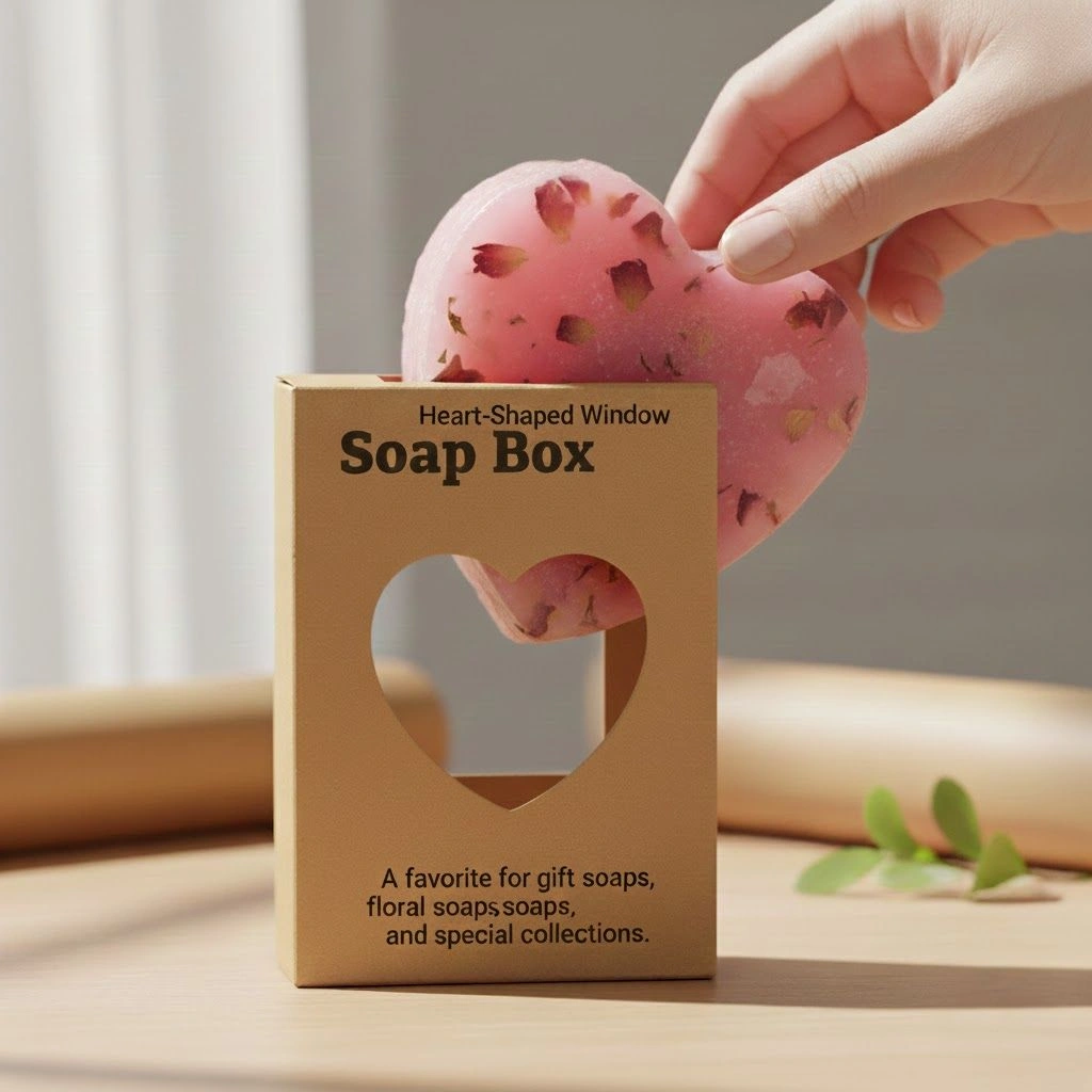 Heart-Shaped Window Soap Boxes