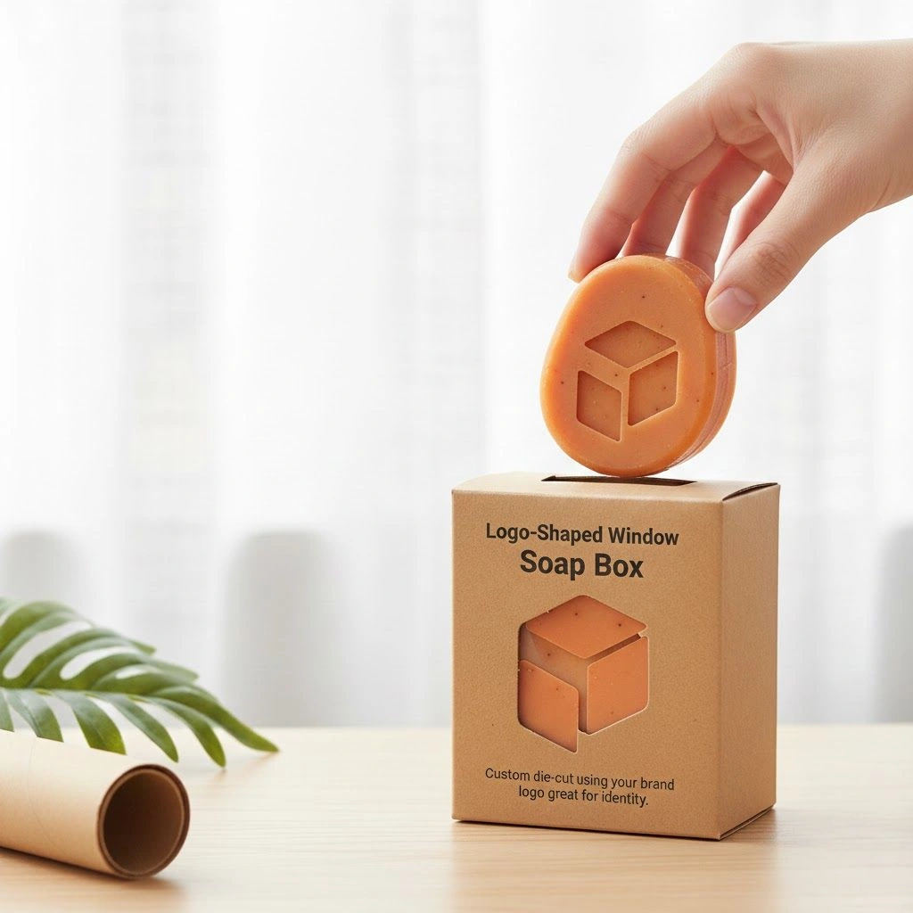 Logo-Shaped Window Window Soap Boxes