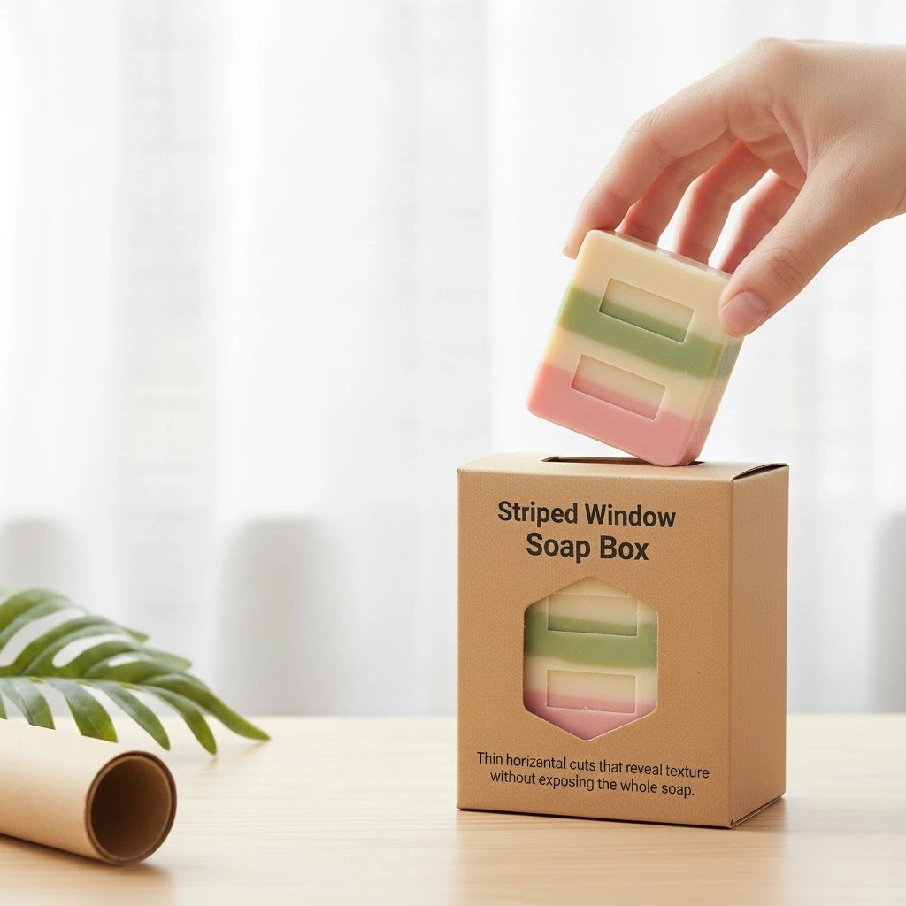 Striped Window Soap Boxes