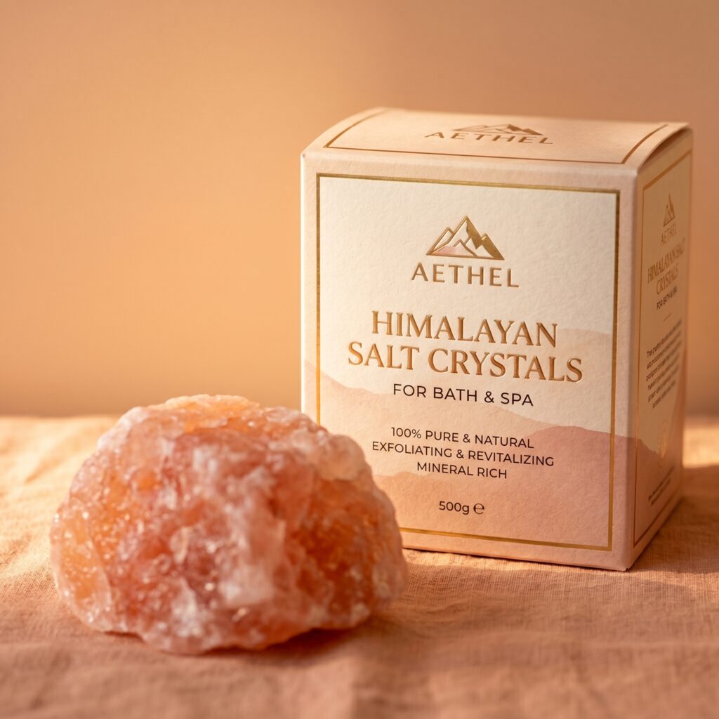 Custom Bath Salt Packaging for Store Display and Product Visibility
